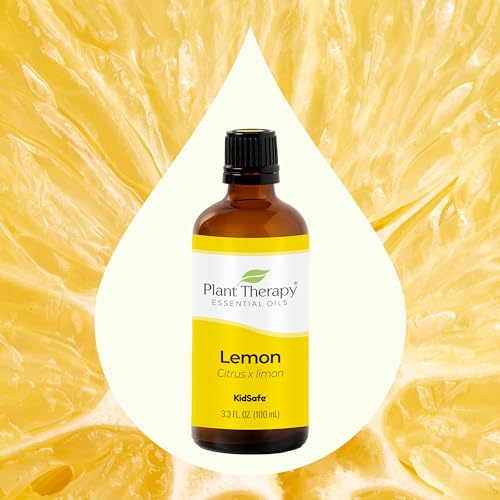 Plant Therapy Lemon Essential Oil - Energizing Aroma, 100% Pure Cold Pressed - 100 mL