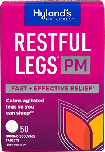 Hyland's Restful Legs PM Tablets - Natural Relief for Agitated Legs, Quick Dissolving - 50 Count