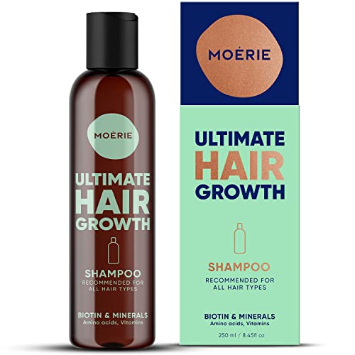 Moerie Hair Growth Shampoo - Promotes Thicker, Stronger Hair, Vegan & Cruelty-Free - 8.45 fl oz