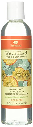 Bretanna Witch Hazel Toner - Hydrates & Tones Skin with Aloe & Sage - 8.75 fl oz