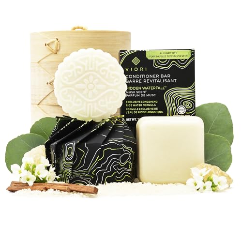 Viori Shampoo & Conditioner Bar Set - Promotes Hair Growth, Moisturizes & Strengthens - 2 Bars