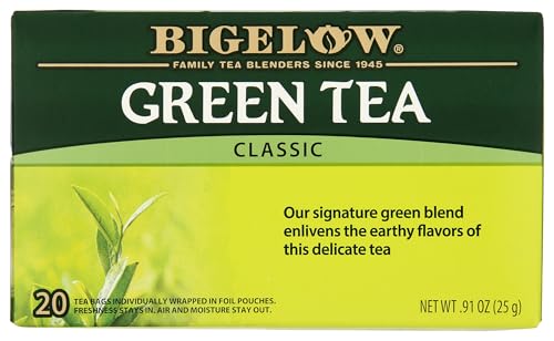 Bigelow Tea Green Tea - Antioxidant-Rich, Gluten-Free, Individually Wrapped - 20 Count