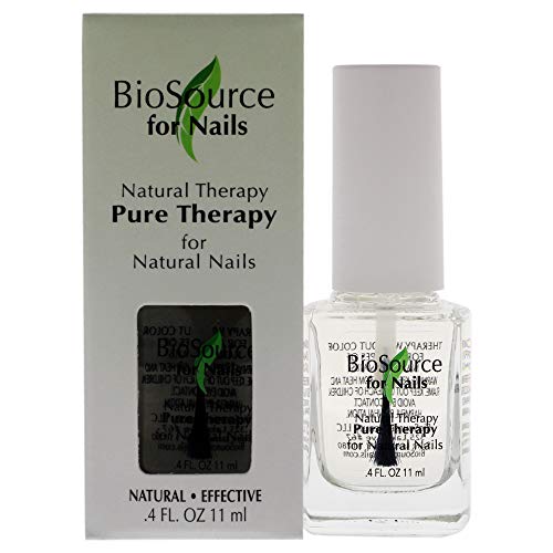 BioSource Natural Nail Care Set - Nourishes & Restores Flexibility, Clear Coat - 0.4 oz