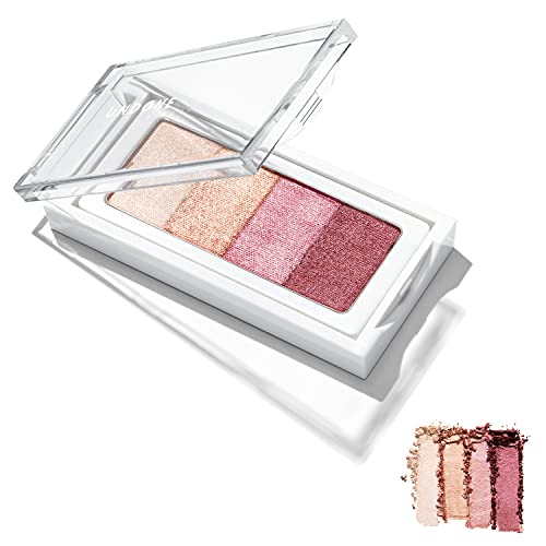 UNDONE BEAUTY Eye Shadow Palette - Nourishing Castor Oil, High Pigment, 4-in-1 - Wine O Clock