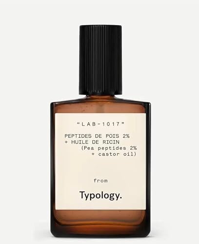 Typology Eyebrow & Eyelash Serum - Nourishes & Strengthens with Pea Peptides, Castor Oil - 0.5 fl oz