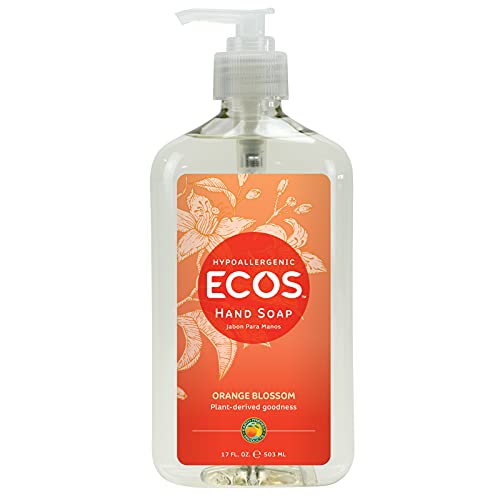 Ecos Hand Soap - Nourishing Orange Blossom, No Harmful Plasticizers - 17 Fl Oz