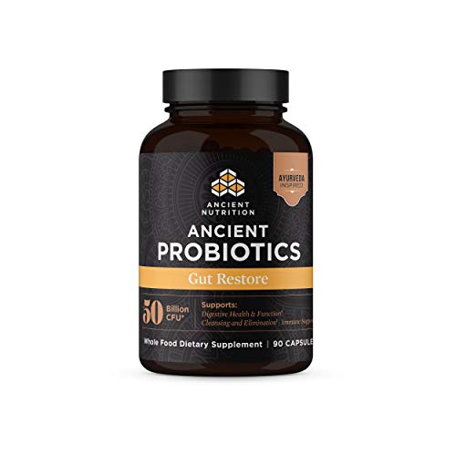 Ancient Nutrition Probiotic - 50 Billion CFUs for Digestive Support, Gluten & Soy Free - 90ct