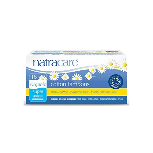 Natracare Organic Cotton Tampons - Gentle Protection, 100% Cotton, Hypoallergenic - 16 Count