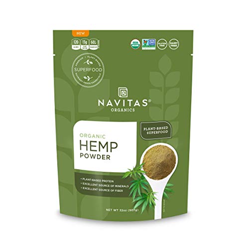 Navitas Organics Hemp Powder - 50% Protein, Omega Fatty Acids, Organic, Gluten-Free - 32 oz