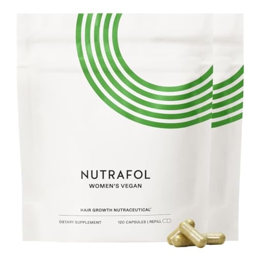 Nutrafol Women's Hair Growth Supplements - Clinically Tested for Thicker, Stronger Hair - 2 Pouches