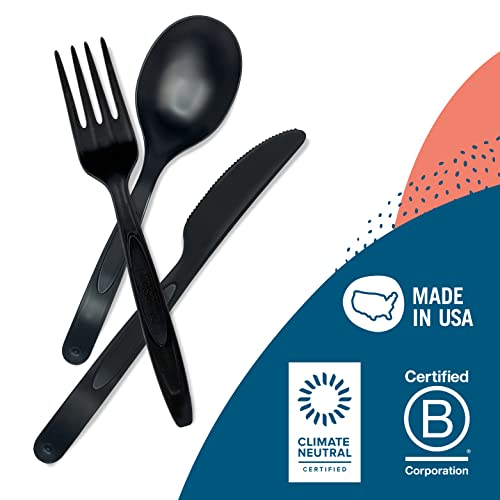 Preserve Recycled Plastic Forks - Durable, BPA-Free, B Corp & Climate Neutral Certified - 24 Count