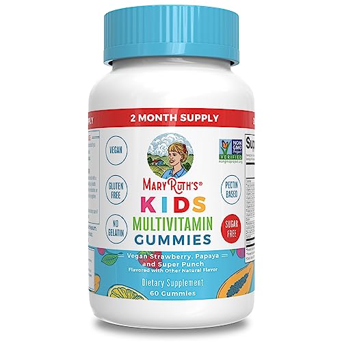 MaryRuth Organics Kids Multivitamin Gummies - Supports Growth, Vegan, Allergen-Free - 60 Count