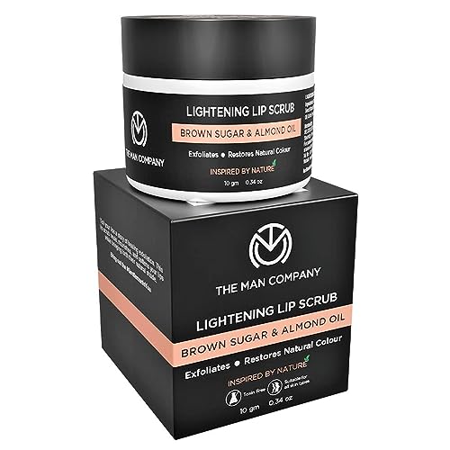 The Man Company Lip Scrub - Restores Natural Lip Color, Moisturizes, Chemical-Free - 10g