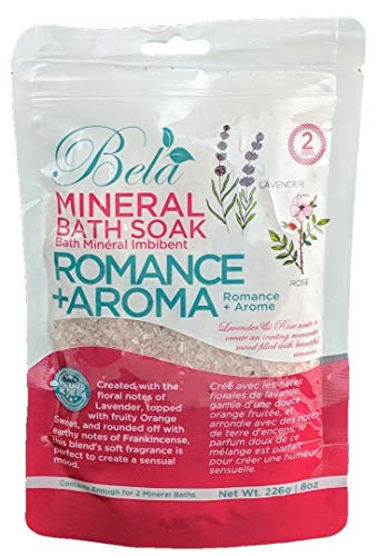 Bela Bath & Beauty Mineral Bath Soak - Aromatic Essential Oils for Relaxation - 8oz