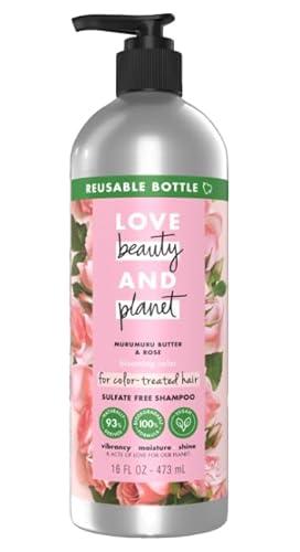 Love Beauty And Planet Shampoo - Protects Color, Moisturizes with Murumuru & Rose - 16oz