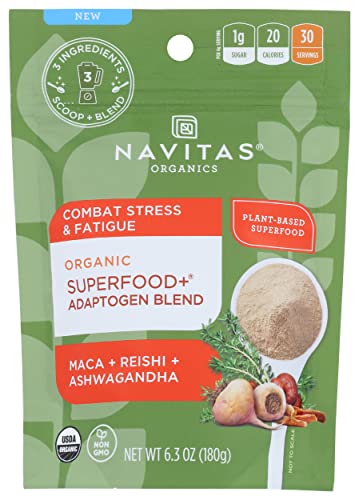 Navitas Organics Superfood+ Adaptogen Blend - Combat Stress & Fatigue, Gluten Free - 6.3oz