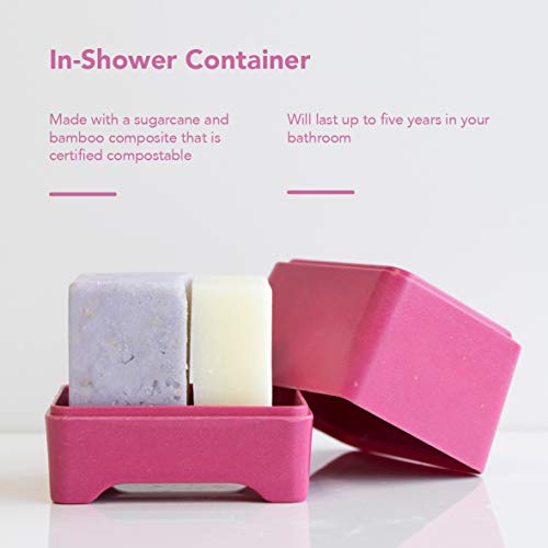 Ethique In-Shower Container - Keeps Shampoo & Conditioner Bars Dry, Bamboo & Corn Starch - 1 Pack