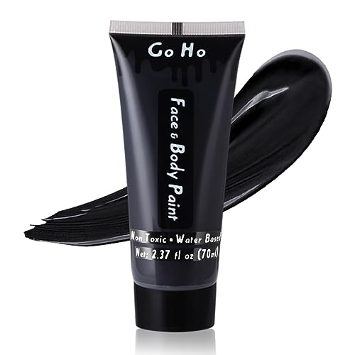 Go Ho Body Paint - Non-Toxic, Washable Black for SFX, Cosplay & Halloween - 2.37oz