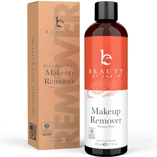 Gentle Makeup Remover - Natural Ingredients, Vegan, Paraben-Free - 8oz Face & Eye Cleanser