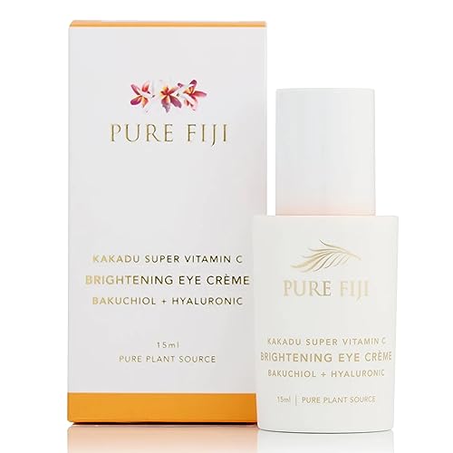 PURE FIJI Eye Cream - Brightens Dark Circles, Reduces Wrinkles, Hydrates - 0.5oz