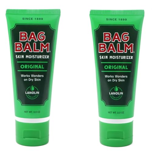 Bag Balm Hand Moisturizer - Soothes Dry Skin, Safe for Pets - 2oz Tube (Pack of 2)