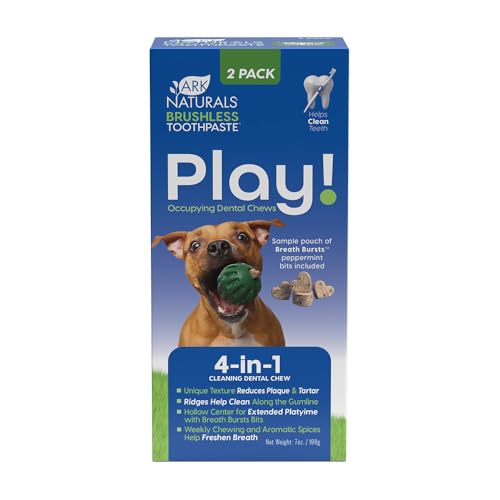 Ark Naturals Dog Dental Stick - Reduces Plaque & Tartar, Freshens Breath - 2 Pack