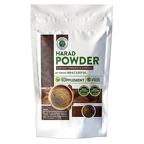 Henna Cosmetics Harad Powder - Pure Herbal Supplement, 100% Natural, Organic - 100g