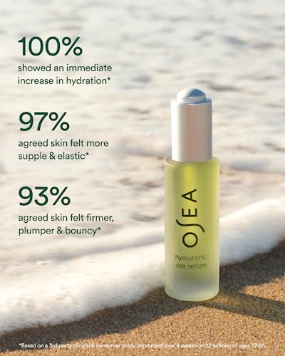 OSEA Hyaluronic Acid Sea Serum - Anti-Aging Hydration, Vegan & Cruelty-Free - 1 oz