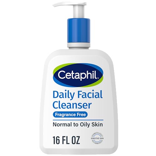 CETAPHIL Daily Facial Cleanser - Deep Cleans, Fragrance-Free, Hypoallergenic - 16oz