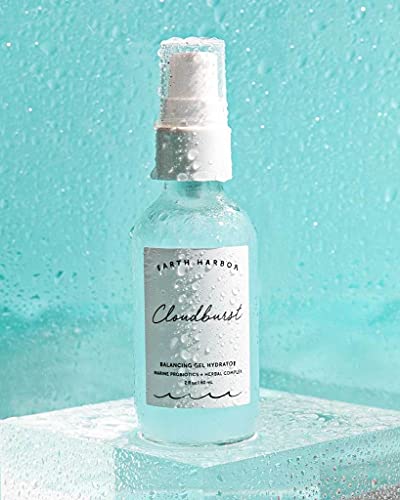 Earth Harbor Cloudburst Gel Moisturizer - Hydrates & Balances Skin, Vegan, 2oz