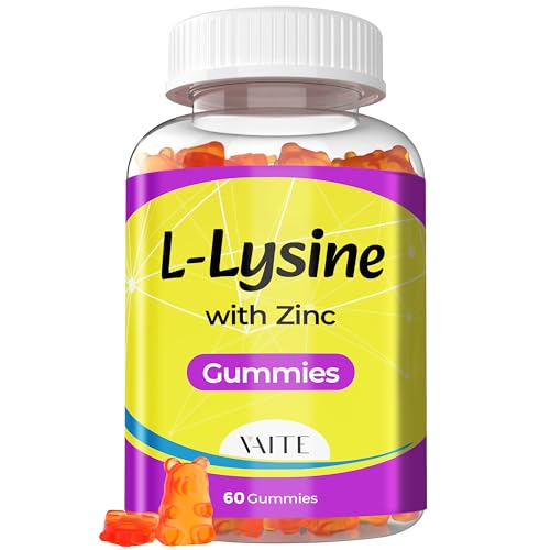 L-Lysine 1000mg Gummies with Zinc - Immune & Tissue Support, Vegan, Non-GMO - 60 Count