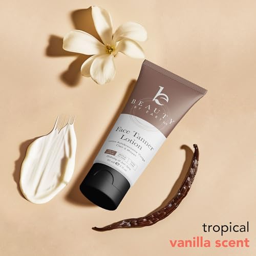 Face Tanner - Natural Ingredients, Quick-Drying, Vegan Formula - Gradual Tanning Lotion