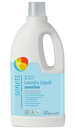 Sonett Organic Laundry Detergent - Hypoallergenic, Biodegradable, 68oz for Sensitive Skin