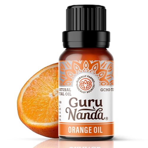 GuruNanda Orange Essential Oil - 100% Pure, GCMS Certified Aromatherapy - 15mL