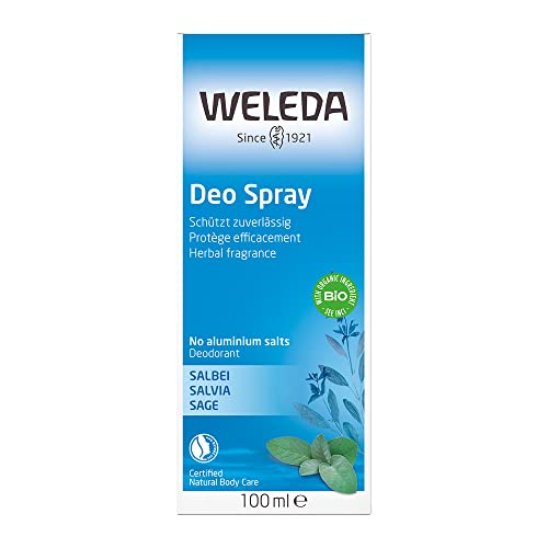 Weleda Sage Deodorant Spray - 12H Freshness, Dermatologically Tested, 3.4oz