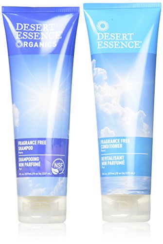 Desert Essence Shampoo & Conditioner Set - Adds Shine & Manageability, Pure Ingredients - 8oz