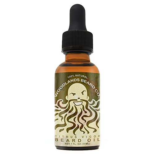 Woodlands Beard Co. Thanksgiving Beard Oil - Nourishing Jojoba & Almond, Spiced Aroma - 1oz