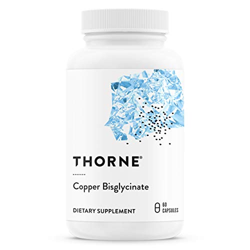 Thorne Copper Bisglycinate - Supports Heart & Skin Health, Gluten-Free - 60 Capsules