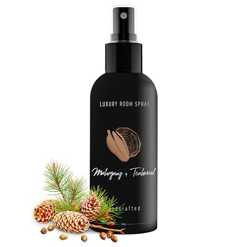 605Products Mahogany Teakwood Air Freshener - Essential Oils, Long-Lasting Odor Eliminator - 3.4oz