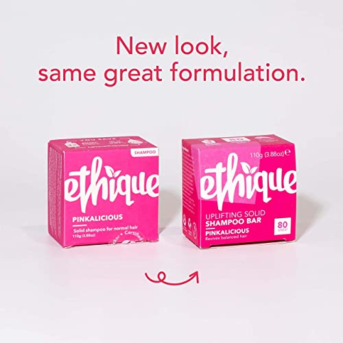 Ethique Pinkalicious Shampoo Bar - Uplifting Coconut & Grapefruit, Vegan & Cruelty-Free - 3.88oz