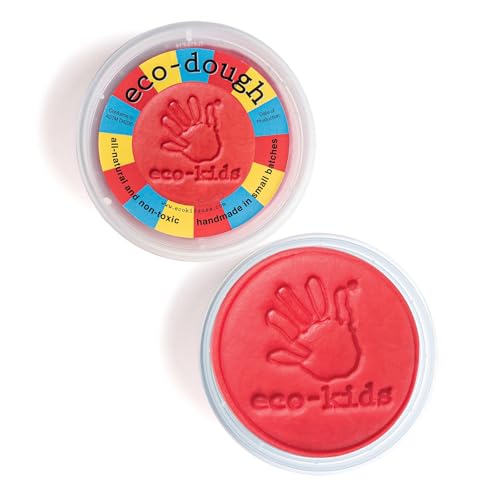 Eco-Kids Reusable Modeling Dough Set - Safe, Non-Toxic, Vibrant Colors for Creative Play - 3 Pack