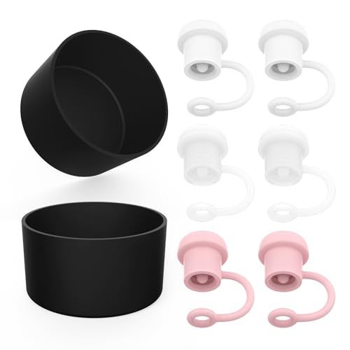 Beonsky Silicone Boot & Straw Cover - Protects Tumblers, BPA-Free, Fits Most Brands - 2 PCS