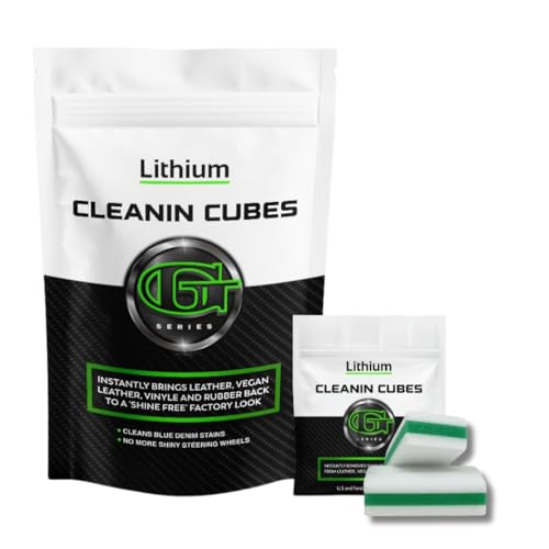 Lithium Cleanin Cubes - Revitalize Leather & Vinyl, Non-Toxic, Ready to Use - 8 Cubes