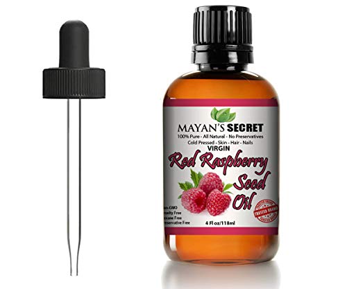 Mayan’s Secret Red Raspberry Seed Oil - 100% Pure Moisturizer for Face & Hair - 1 fl oz