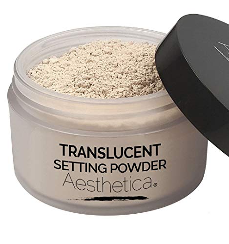 Aesthetica Face Powder - Matte Finish, Vegan & Gluten-Free, Includes Velour Puff - 0.35oz