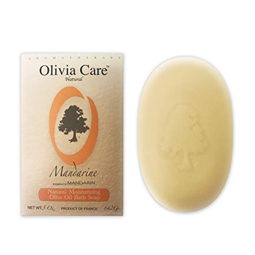 OLIVIA CARE Organic Mandarin Bar Soap - Hypo-Allergenic, Moisturizing, Natural - 4oz