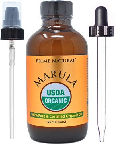 Organic Marula Oil - 100% Pure & Natural, USDA Certified, Cold Pressed, 4oz Face & Body Care