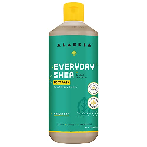 Alaffia EveryDay Shea Body Wash - Moisturizing & Cleansing with Fair Trade Shea Butter, 16 Fl Oz