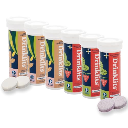 Drinklits Hydration & Immune Support Combo - Sugar-Free, Portable Electrolyte Tablets - 60 Servings