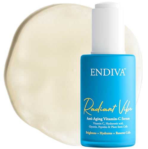 ENDIVA Vitamin C Face Serum - Hydrates, Firms & Brightens Skin, Non-Toxic, 1.0 Fl Oz